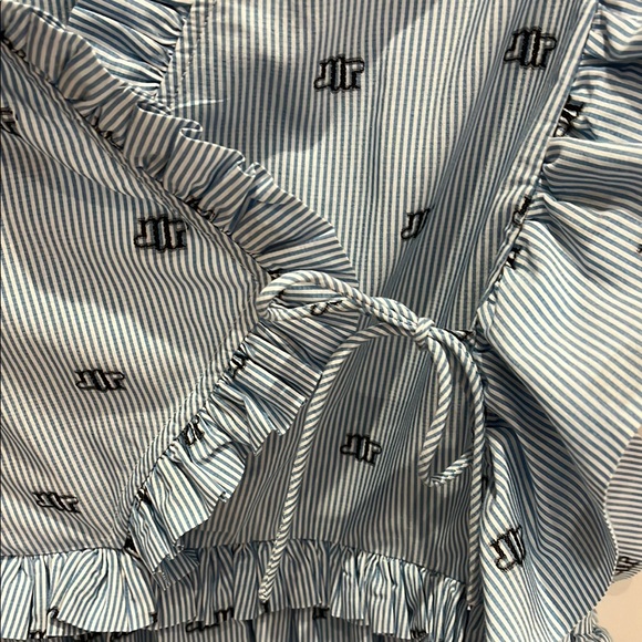 Munthe Blue Ruffled Dress - Picture 2 of 8